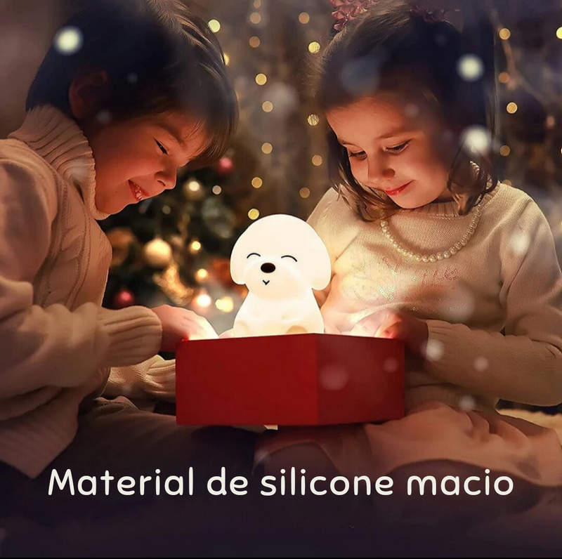 Luminária Touch UBS, LED Sensorial, Luminária Cachorrinho Fofo, Luz Noturna, Luz de Mesa, Abajur, Luminária, Luz Noturna Infantil, Abajur Infantil, Luminária Infantil, Decoração - Lojas Labru