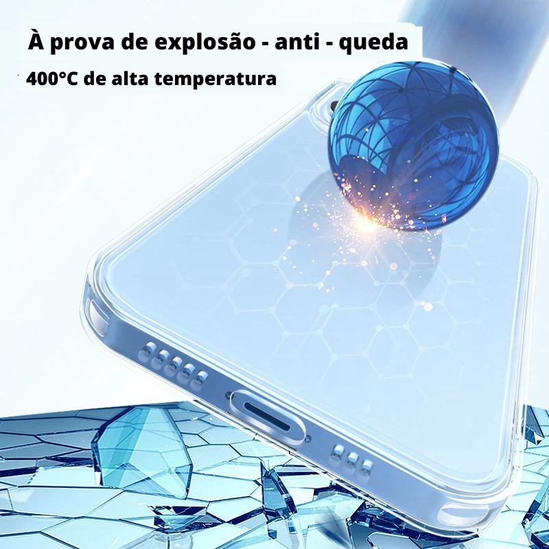 Capa Space Clear Case Acrílico Capinha Transparente Anti-Impacto, Capa de Telefone Transparente, Capa Anti Impactos Compatível com IPhone, Case de Silicone Macio, Capa Protetora Para IPhone, Case Macia Para IPhone - LOJAS LABRU