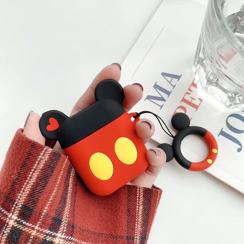 Capa de Fone de Ouvido, Capinha Case de Silicone de Compatível AirPods Pro Premium, Capa Case Protetora de Silicone Para AirPods Pro, Capa Case Silicone Flexivel AirPods Pro,  Capinha Para AirPods, Capinha Para AirPods de Personagens, Capinha Para Fone de Ouvido, Capinha Para AirPods de Heróis, Capinha Para AirPods de Personagens, Capinha Para AirPods Minnie e Mickey - LOJAS LABRU