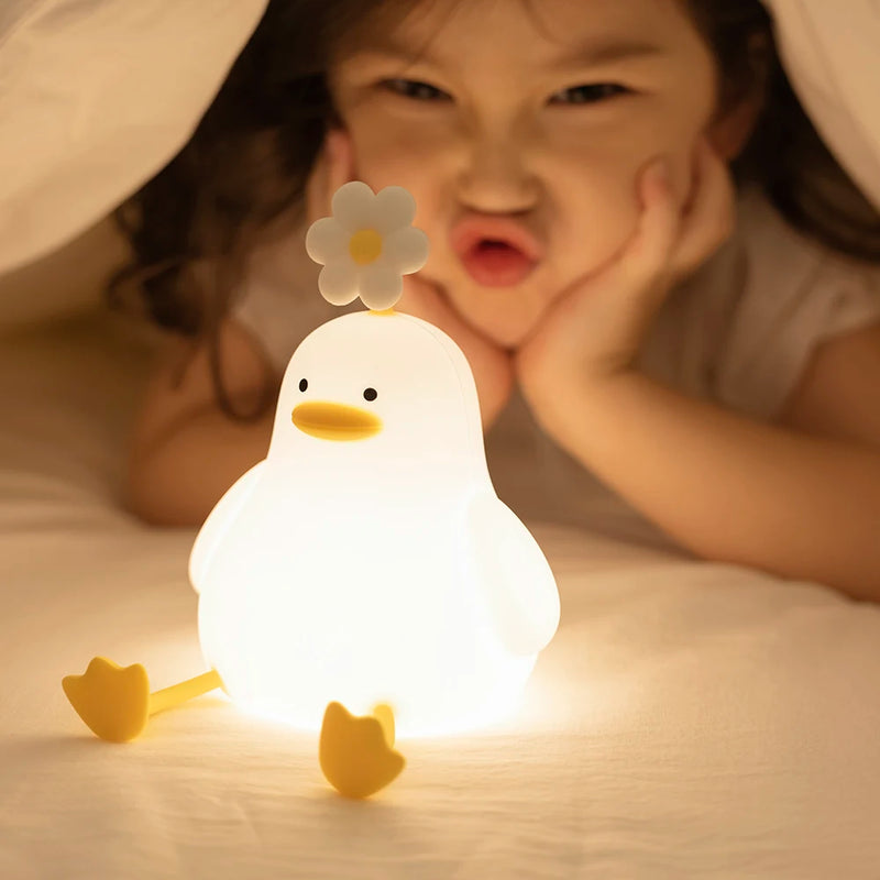 Luminária Patinho de Silicone, Luminária  Decorativa, Luz Noturna, Luz de Mesa, Abajur, Luminária, Luz Noturna Infantil, Abajur Infantil, Luminária Infantil, Decoração - Lojas Labru