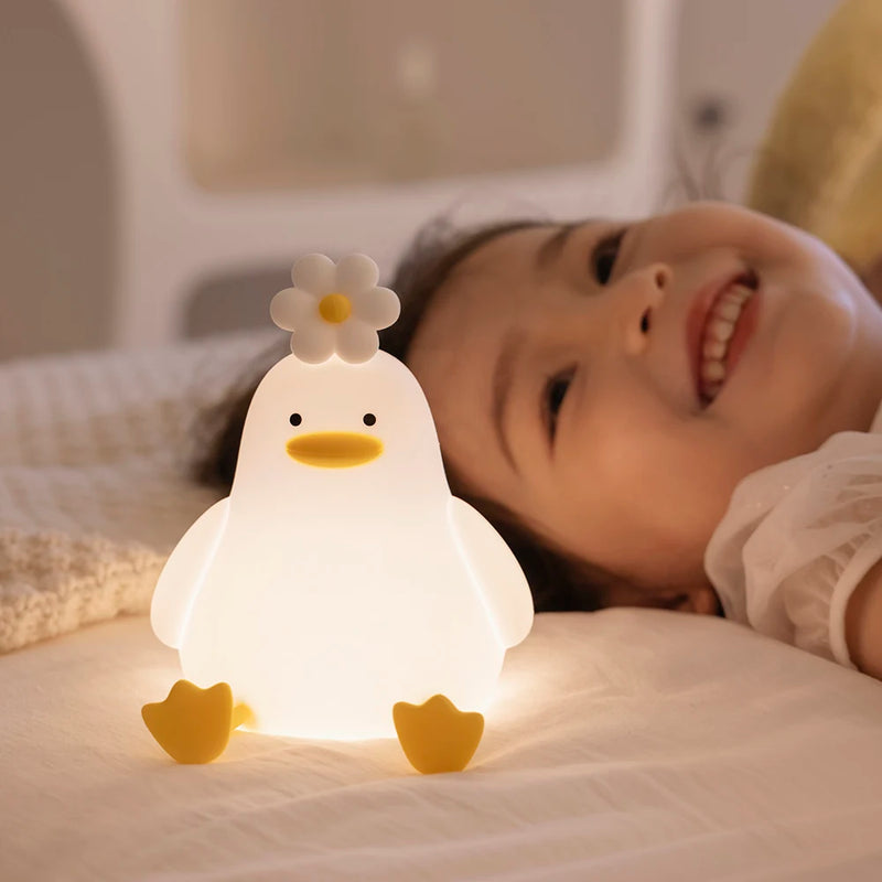 Luminária Patinho de Silicone, Luminária  Decorativa, Luz Noturna, Luz de Mesa, Abajur, Luminária, Luz Noturna Infantil, Abajur Infantil, Luminária Infantil, Decoração - Lojas Labru