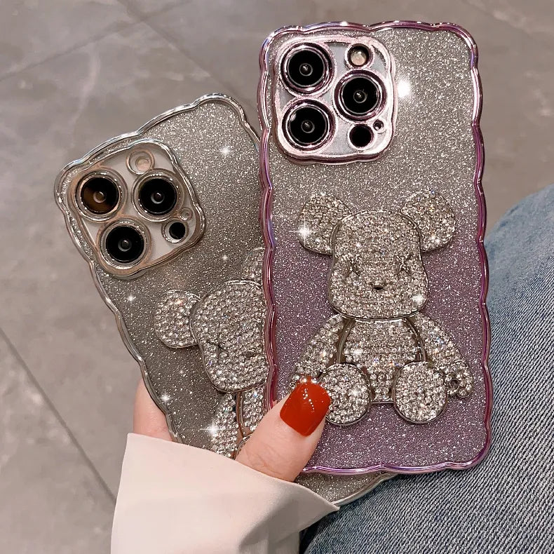 Case IPhone de Ursinho - Glitter