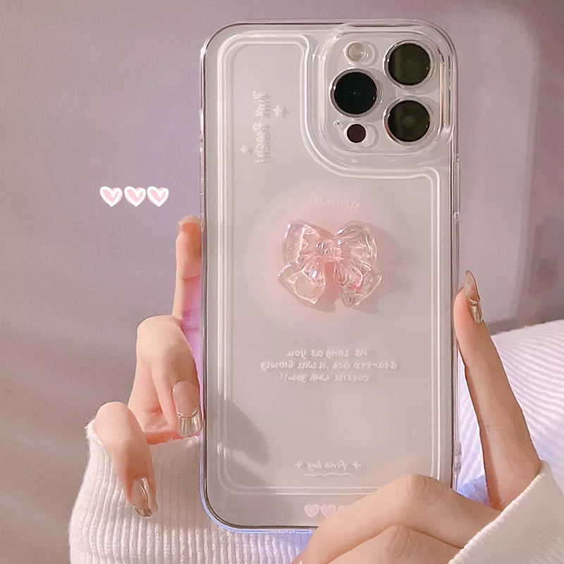 Case IPhone Lacinho 3D Crystal